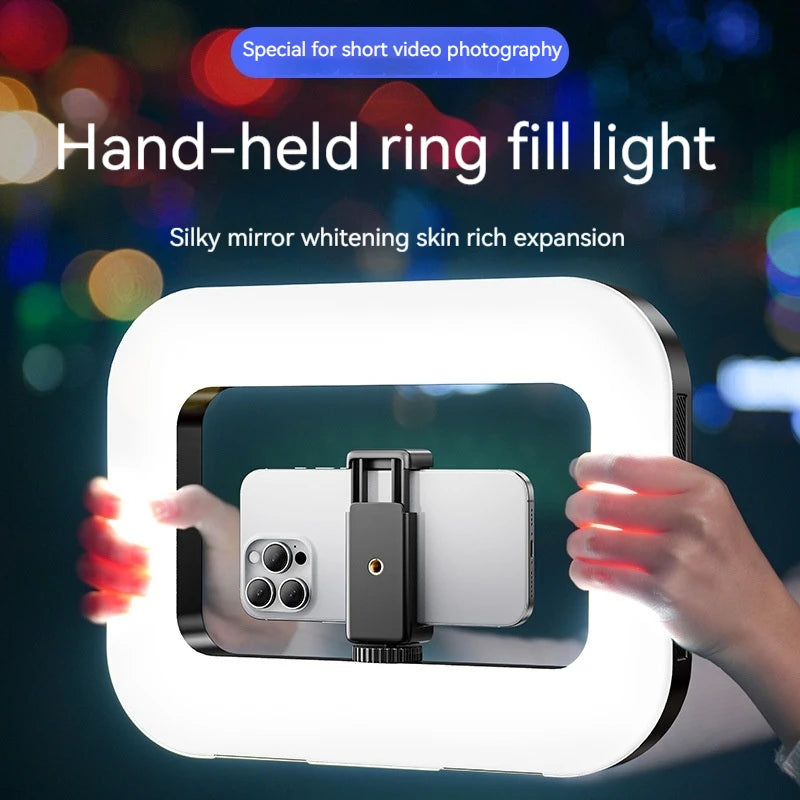 20W LED Ring Fill Light with Adjustable Color & Battery Power