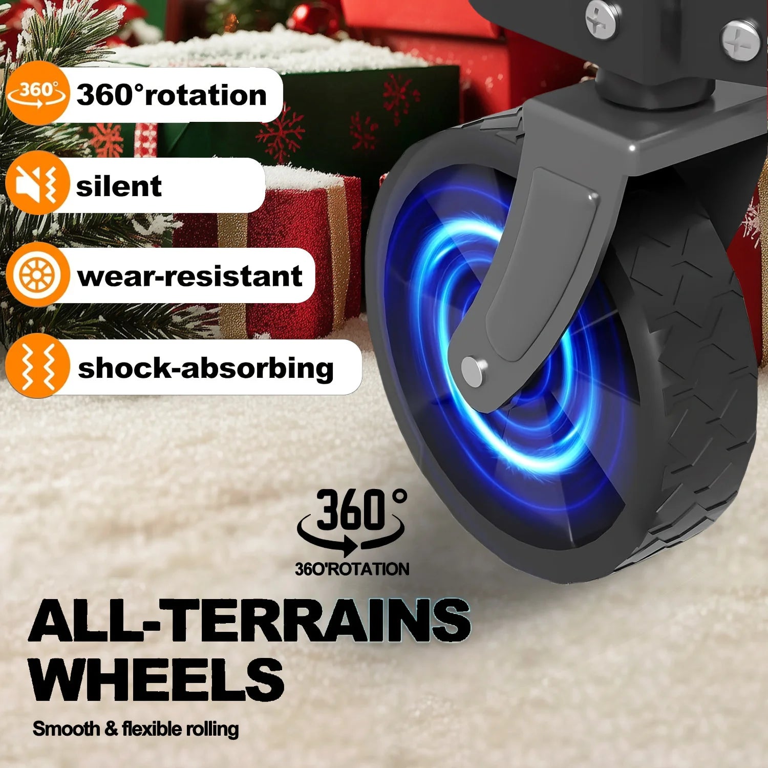 360° Her Arazide Kullanılabilen Ağır Hizmet Katlanabilir Araba Arabası
