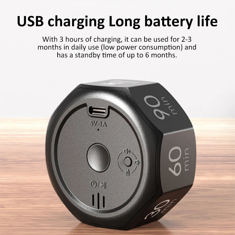 Rechargeable Flip Timer with Visual Display
