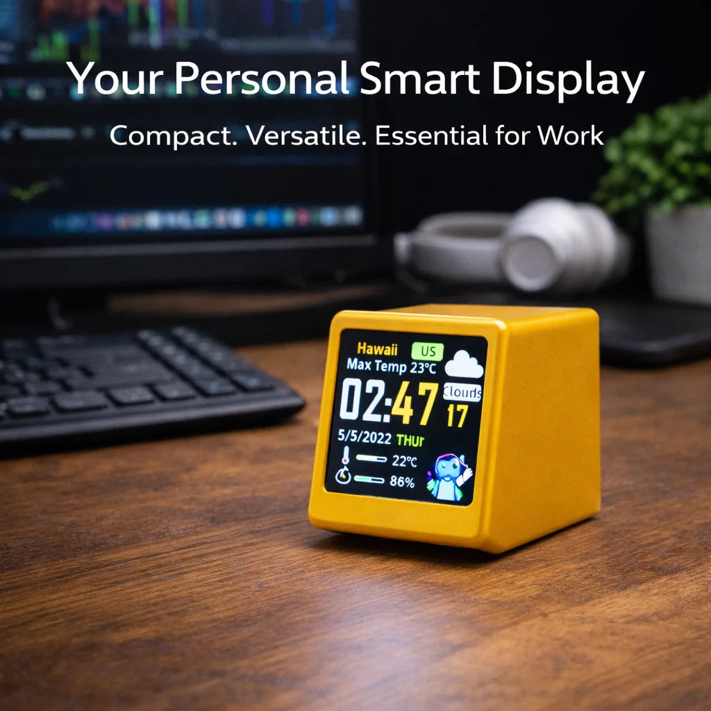 Wi-Fi Desk Clock and Online Data Display