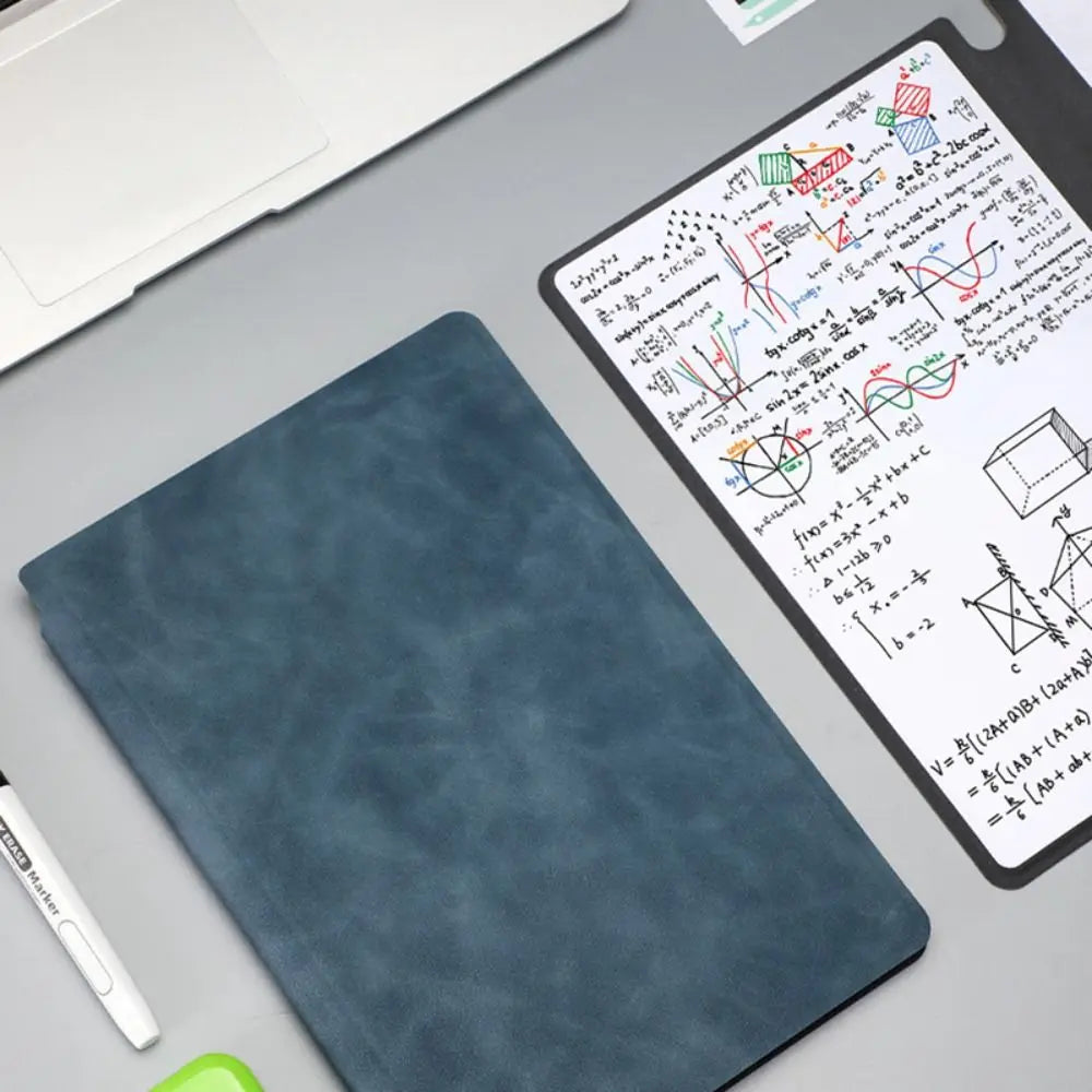 Reusable A4-Style Whiteboard Notebook with Pen