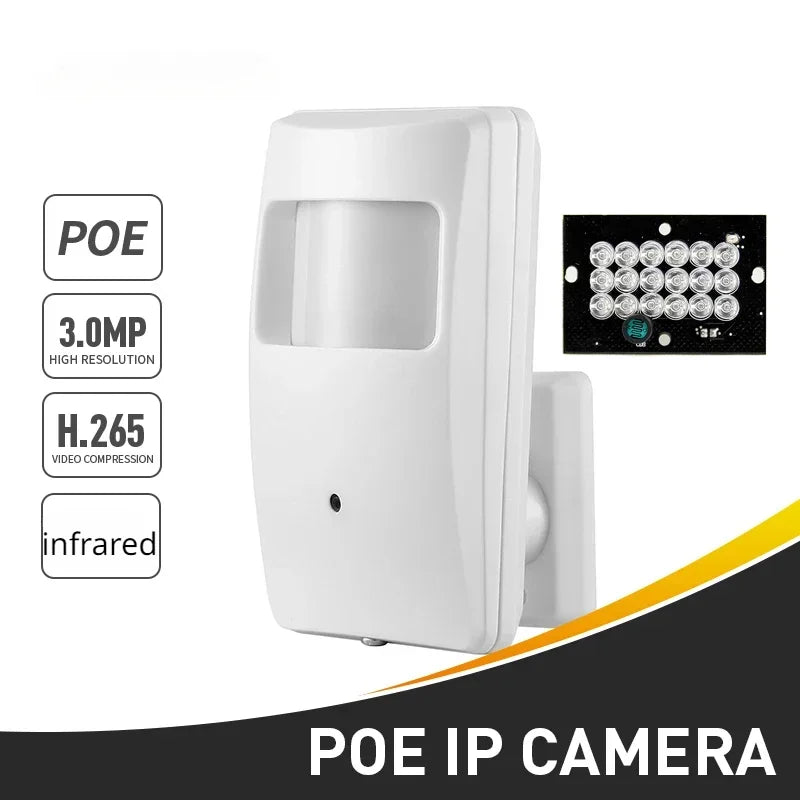 850nm PIR IP Camera POE 4K 8MP 5MP 4MP Night Vision Mini Indoor 18 IR LED Onvif H.265 Security System Video Surveillance 