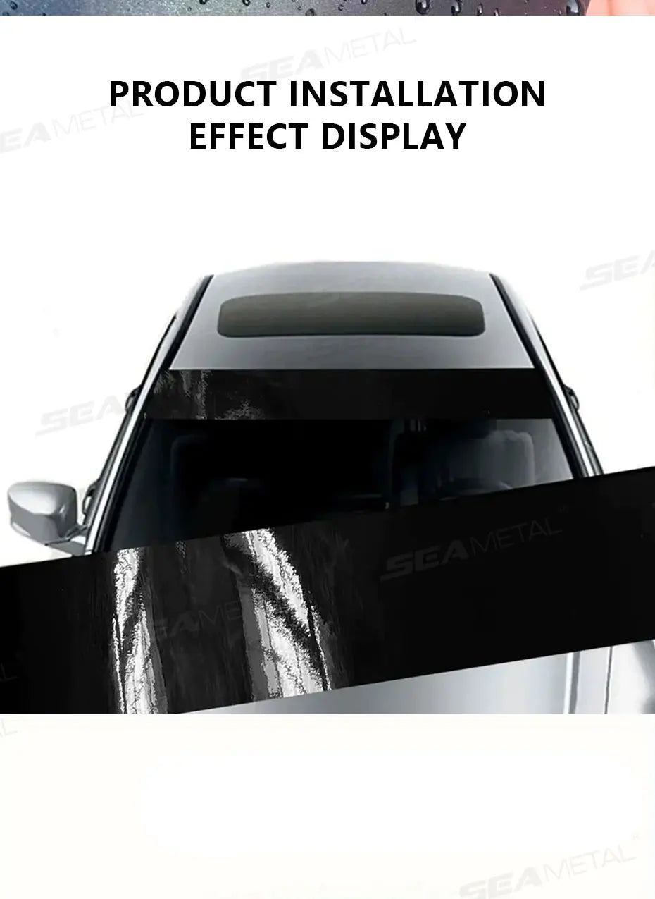 SEAMETAL Windshield Sun Protection Sticker Car Window Sun Visor Windscreen Sun Shade Cover Universal Heat Insulation Vinyl Film