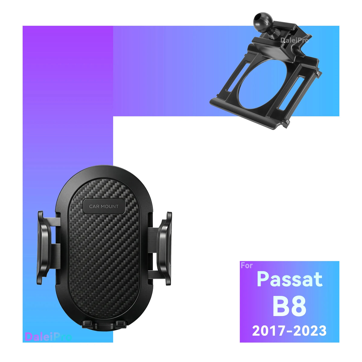 LHD RHD for VW Passat B8 2017 2018 2019 2020 2021 2022 2023 Car Phone Holder, Vehicle-Specific Replaceable Dashboard Phone Base