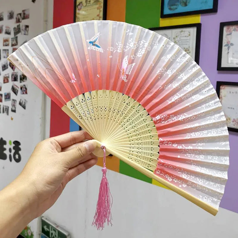 Folding Bamboo Hand Fan in Chinese Style