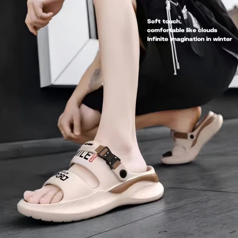 Anti-Slip Outdoor Sandals with Thick Soles
