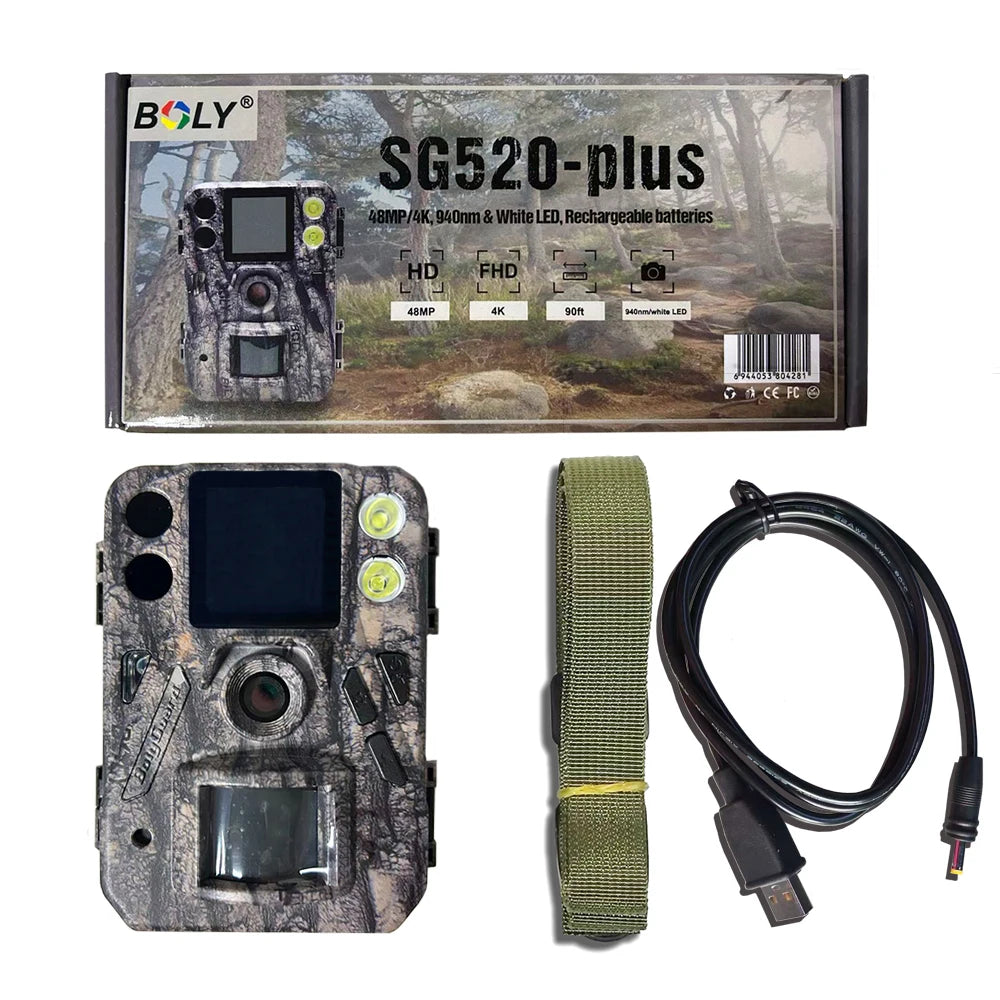 BolyGuard SG520-Plus 4K 48MP Trail Camera with Night Vision