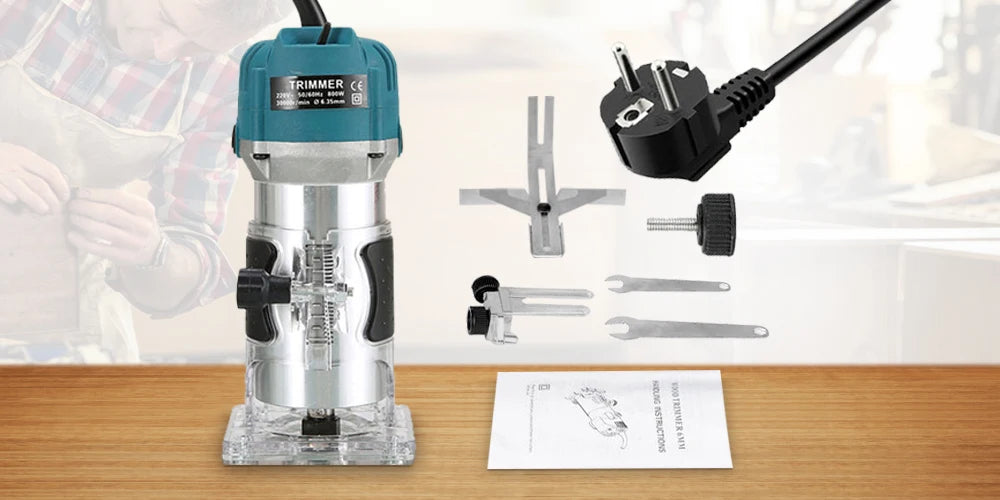 800W Wood Router Machine – High‑Speed Woodworking Trimmer