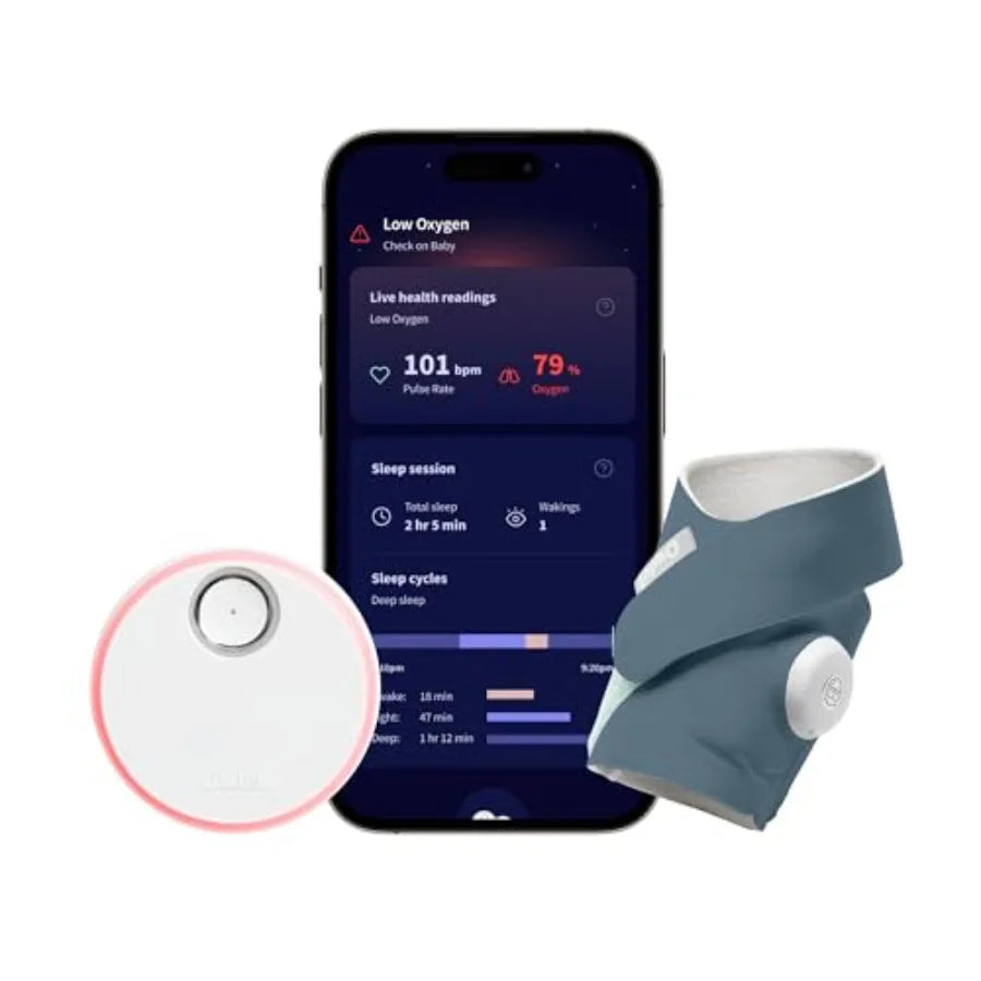 Dream Sock Smart Baby Monitor with SpO2 and Heart Rate Tracking