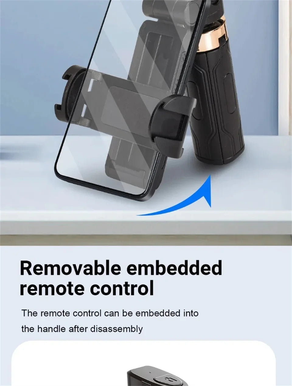 Mobile Selfie Stick Handle Tripod & Travel Photography Tool