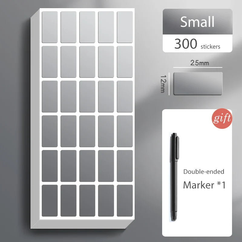 Waterproof Colorful Self Adhesive Assorted Stickers Removable Label Stickers Name Tag Bottle File Document School Supplies 