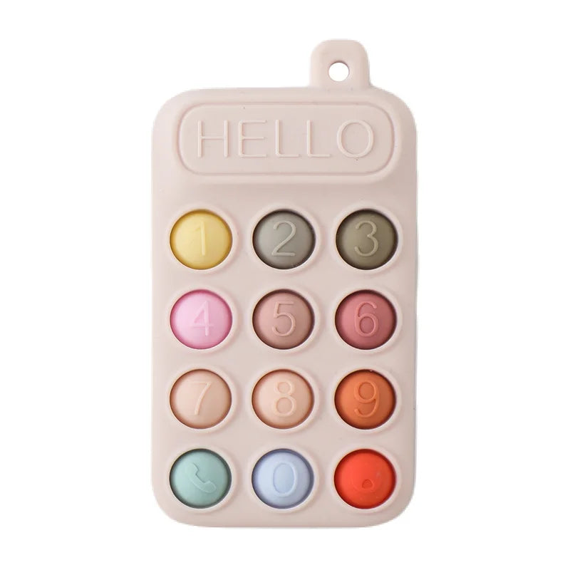 Bear-Shaped Phone Teether Toy for Teething Babies