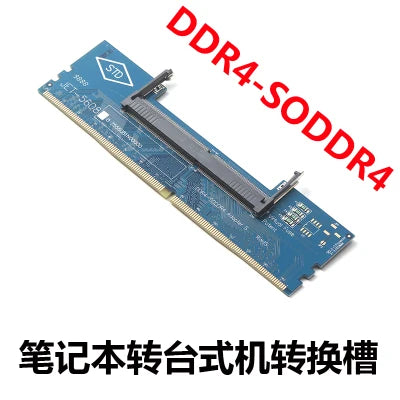 Adaptor pentru memoria RAM DDR4 de laptop la desktop, tester de memorie, convertor SO-DIMM la DDR4
