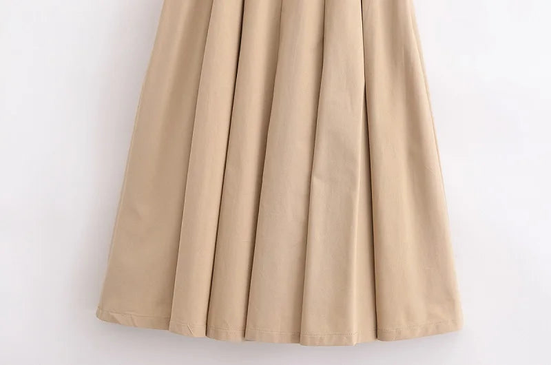 MUJER 2025 Woman Dresses Belt Pleated Midi Dress Women Sleeveless Summer Dress Woman Knitted Party Dresses for Women Sundress 