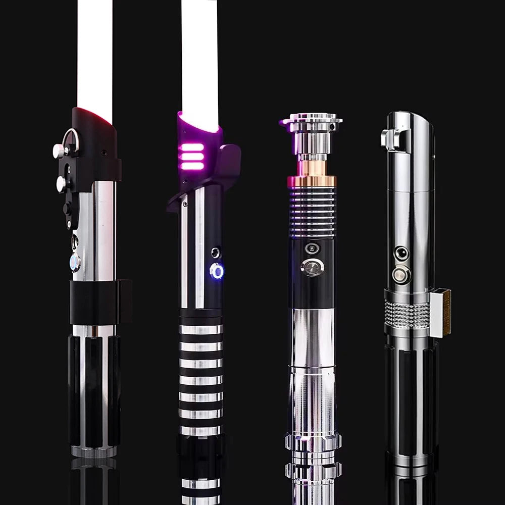 Sabre laser en métal RGB rechargeable avec effets sonores