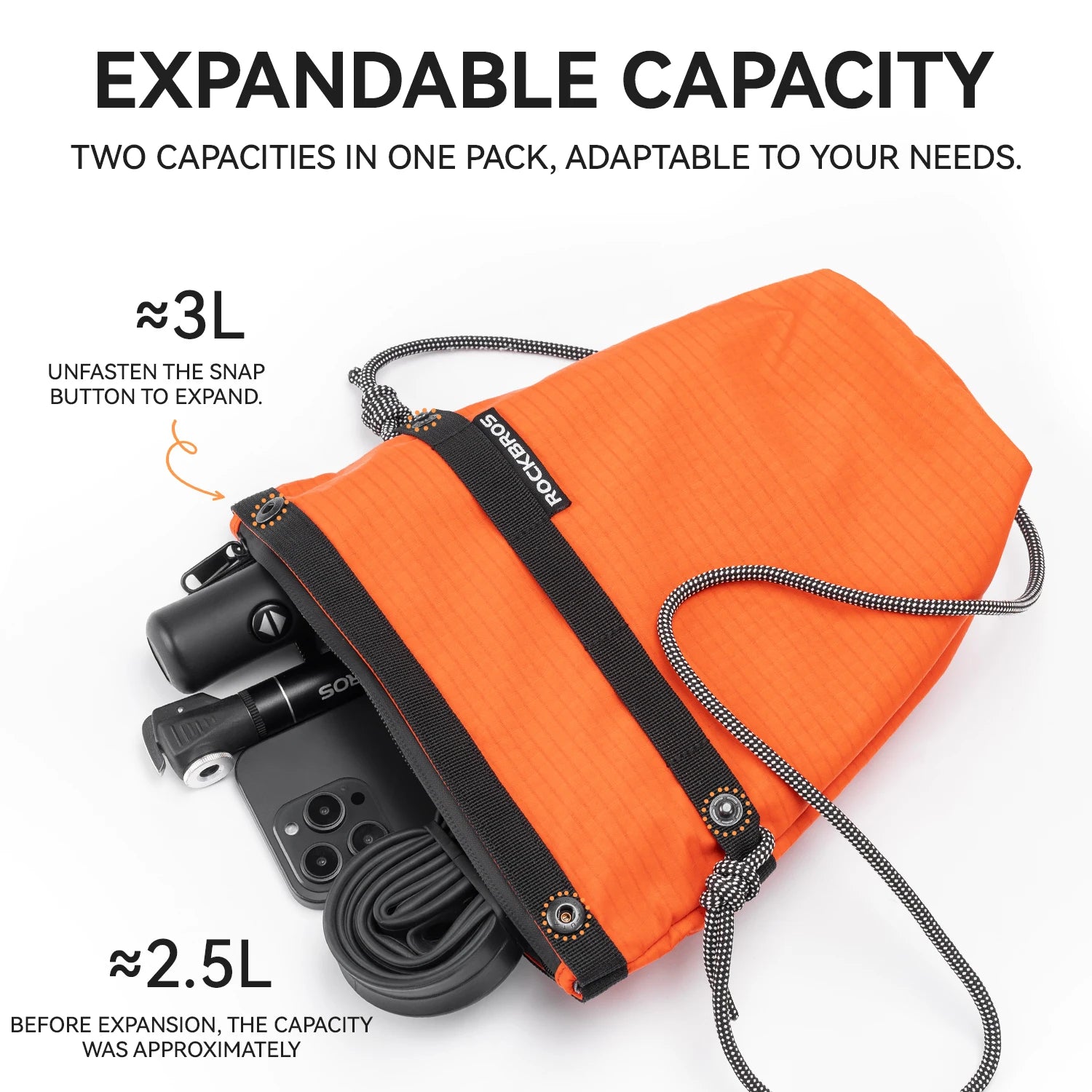 2.5L Waterproof Bike Handlebar Bag with Quick Release Mount