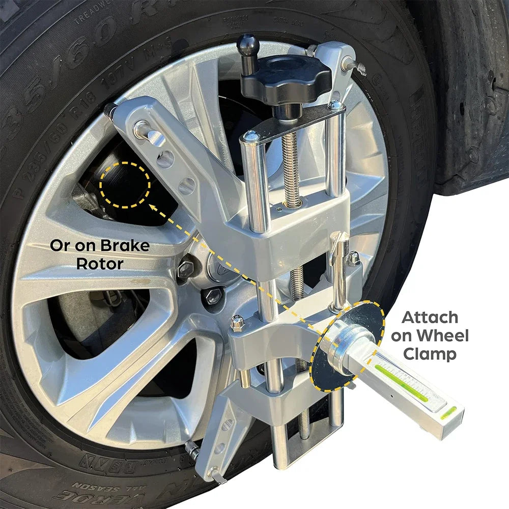 Automobil 4-kolesové polohovanie magnetický úroveň, negatívny sklon kolies, nastaviteľný magnetický merací nástroj, nástroj na zarovnávanie kolies, sklon camber