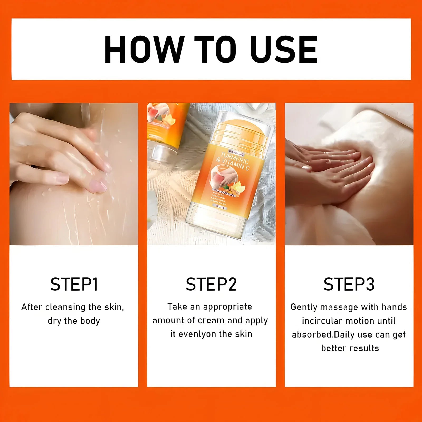 Turmeric Vitamin C Joint Bar - Hypoallergenic Soothing Moisturizer with Natural Honey, Glycerin and Vitamin C for All Skin Types 