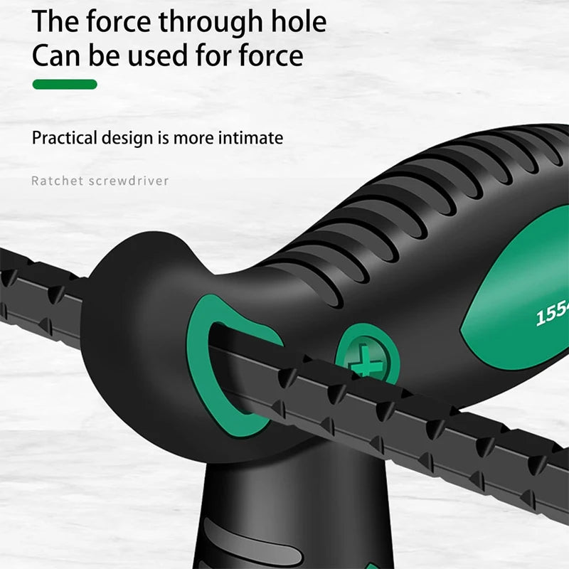 Telescopic T-Handle Ratchet Screwdriver Set