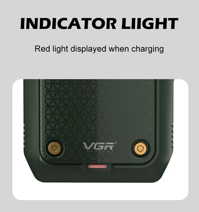 VGR 353 Beard Shaver Professional Hair Trimmer Electric Face Shaving Machine Men's USB Charging Safety Face Shaver for Men 