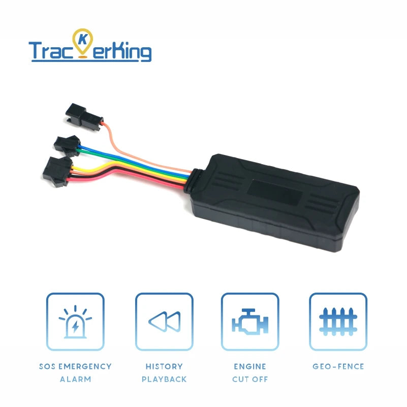 Car Gps Tracker Trackerking G909 Car Anti- Theft Gps Tracking Devices with sos microphone relay
