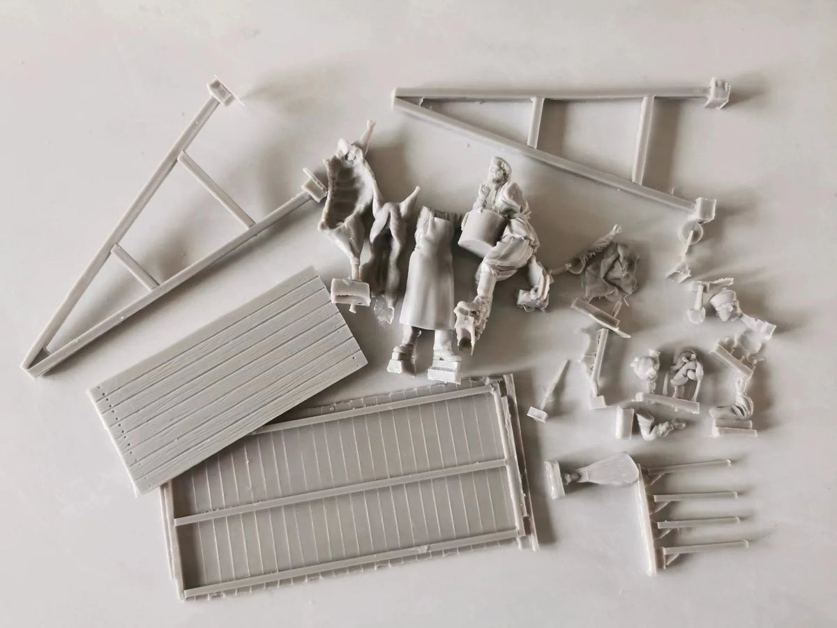 Kit non assemblé de cuisine de soutien logistique de la Seconde Guerre mondiale, échelle 1/35