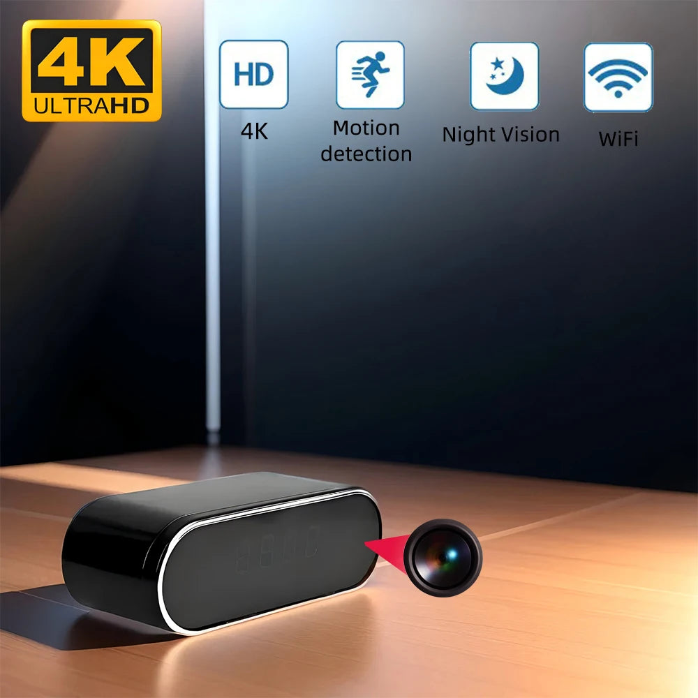 Newly upgraded 4KHD mini camera with upgraded infrared night vision, remote viewing, WIFI connection, and mobile detection Spy-shop.com