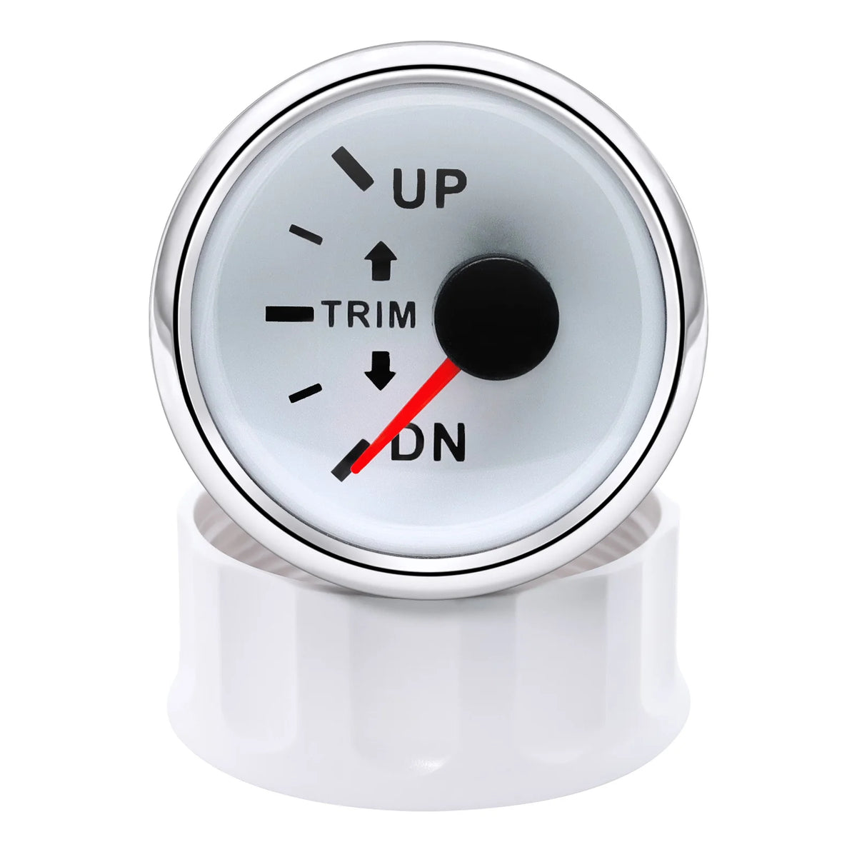 AD 52mm Marine Trim Tilt Indicator Meter 2 Inch Boat Trim Gauge for Inboard Outboard Engine with Red Backlight 9-32V Trim Meter