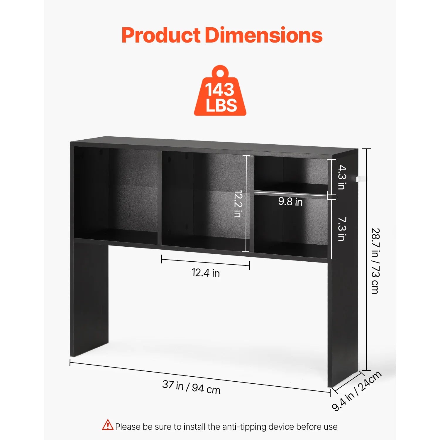Desktop Bookshelf Storage Organizer 1/2/3-Tier Wood Display Shelf