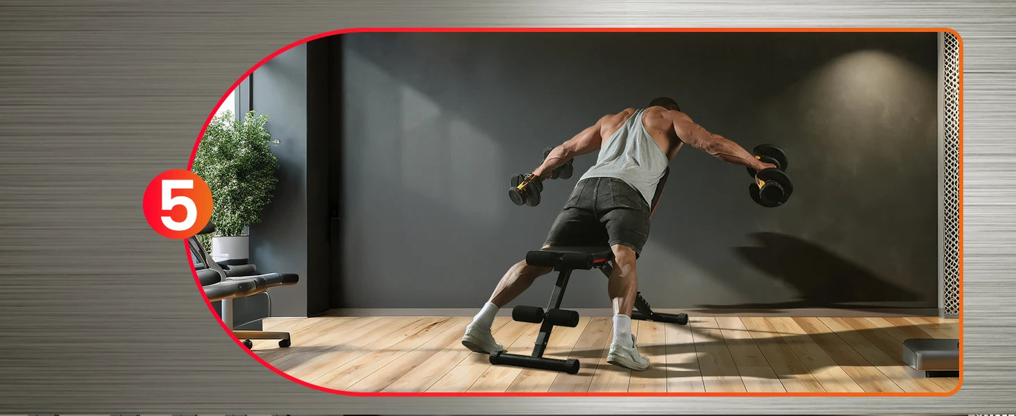 Adjustable Weight Bench for Full Body Home Gym Training