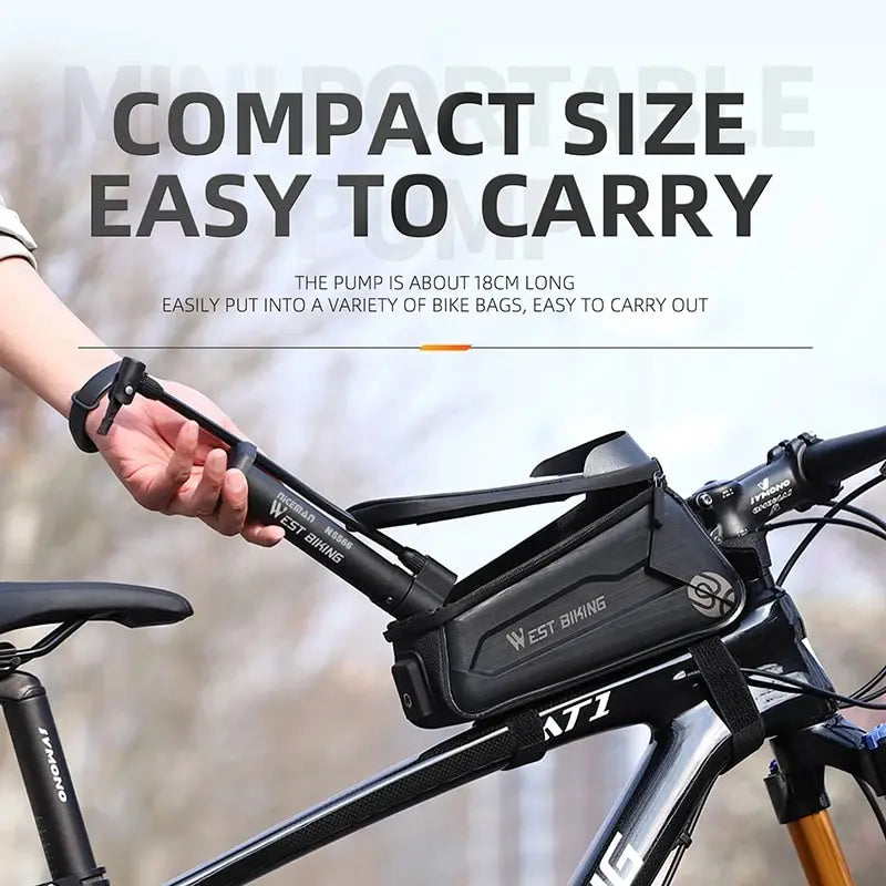 WEST BIKING kompaktni pumpu za pod usto na biciklu — 80 PSI