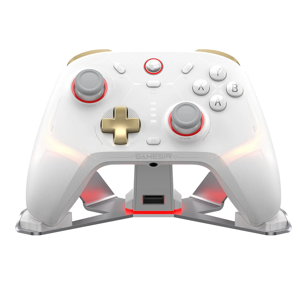 GameSir Cyclone 2 Bezdrátový Pro ovladač Bluetooth hernípad s nabíjecí stanicí Hall Effect joysticky pro Nintendo Switch, iPhone, Android & PC