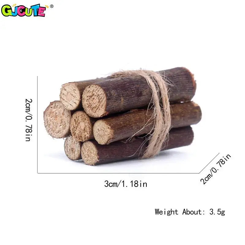 Miniature Firewood and Bonfire Scene Accessories