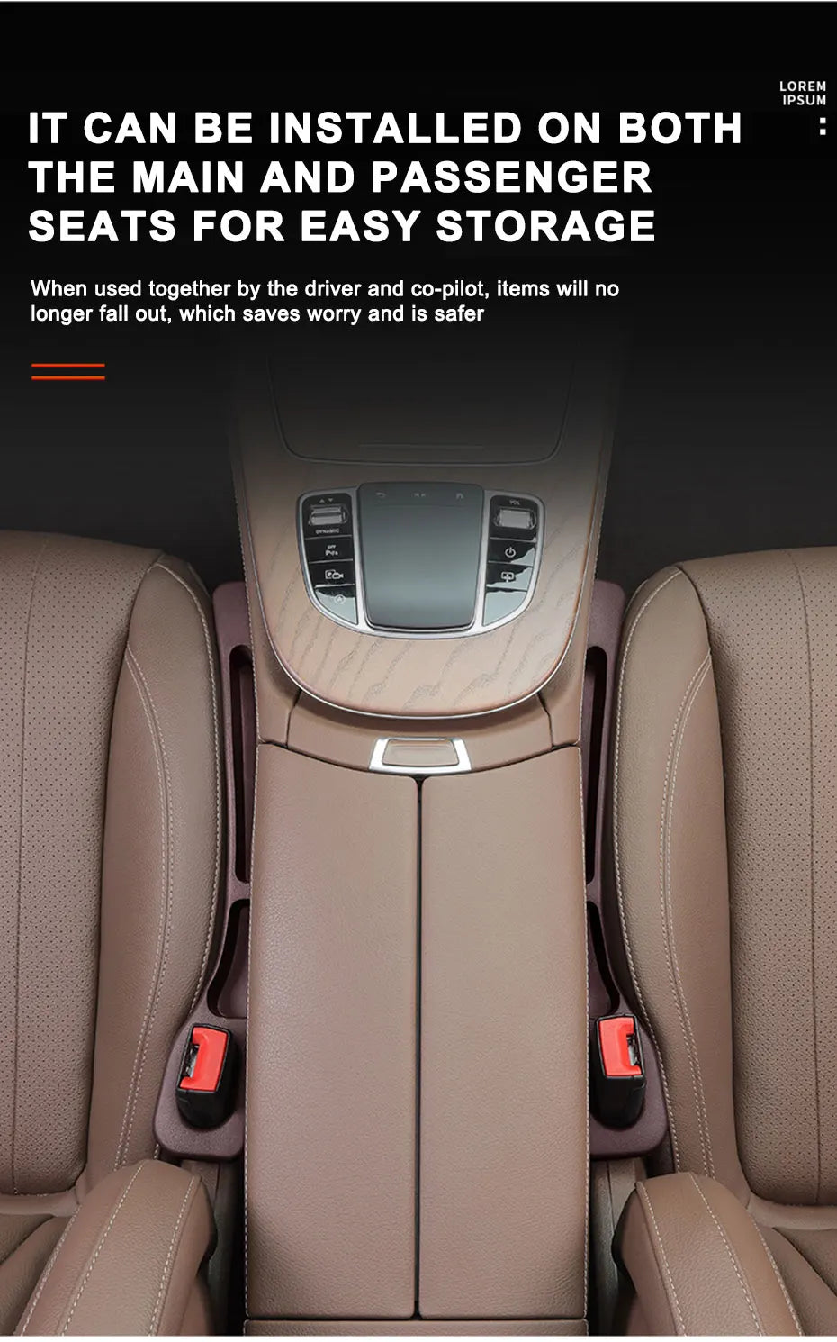 Car Seat Gap Filler Strip