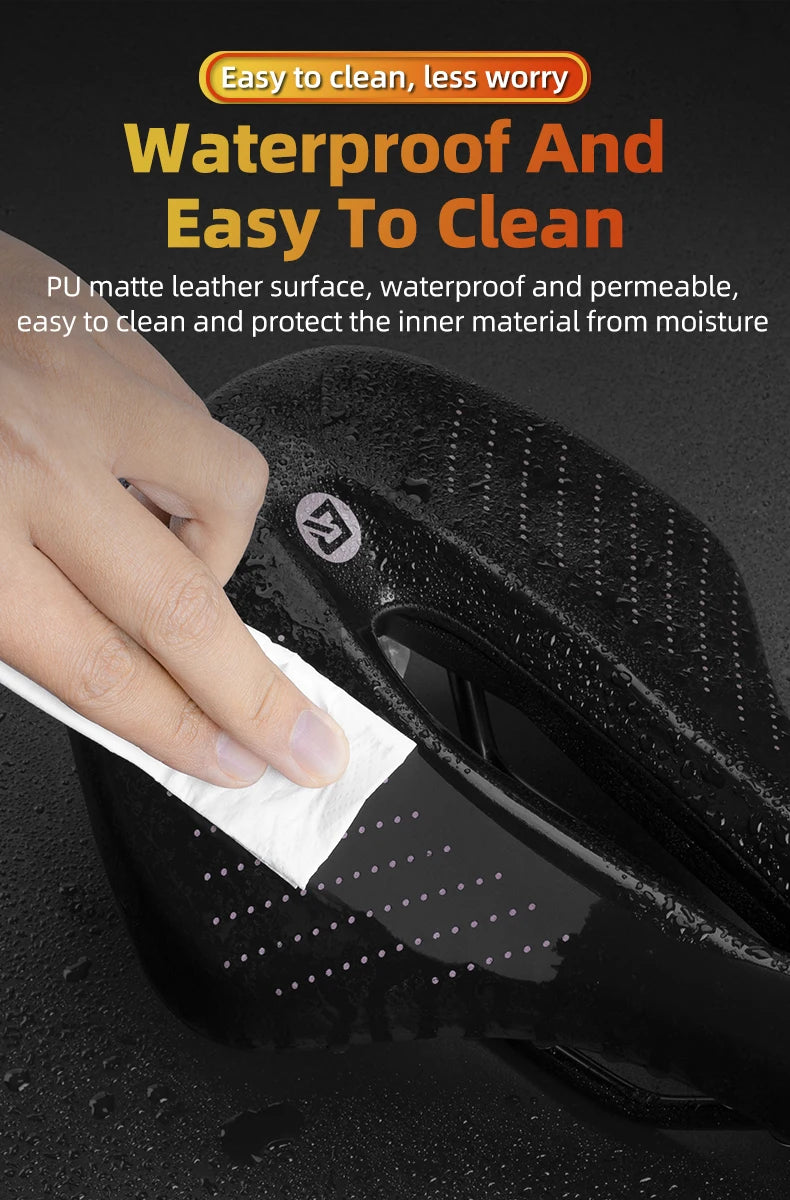 Breathable Bicycle Saddle with Ergonomic Cutout for Long Rides
