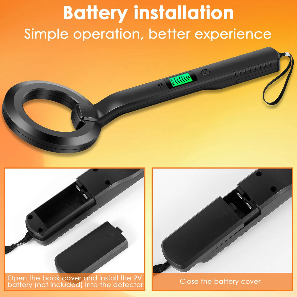 Handheld Metal Detector with Vibration Alerts