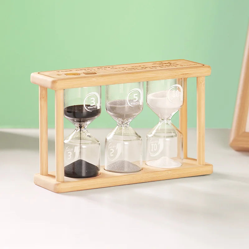 Timglas i trä med alternativ på 3-30 minuter