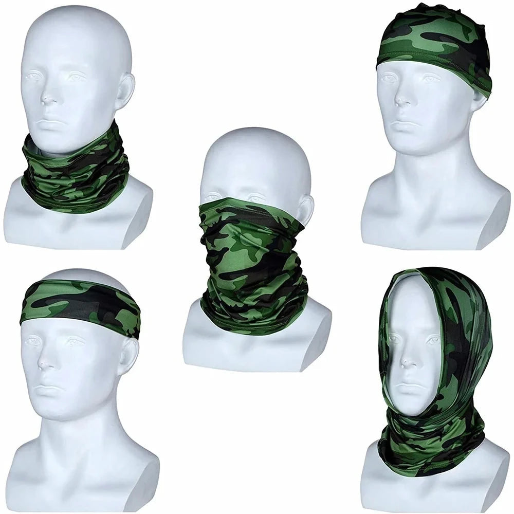 Multi-purpose Turban Riding Scarf Cycling Bandana Men Women Neck Cover Sunscreen Ice Silk Outdoor Fishing Hiking Headwear Mask 