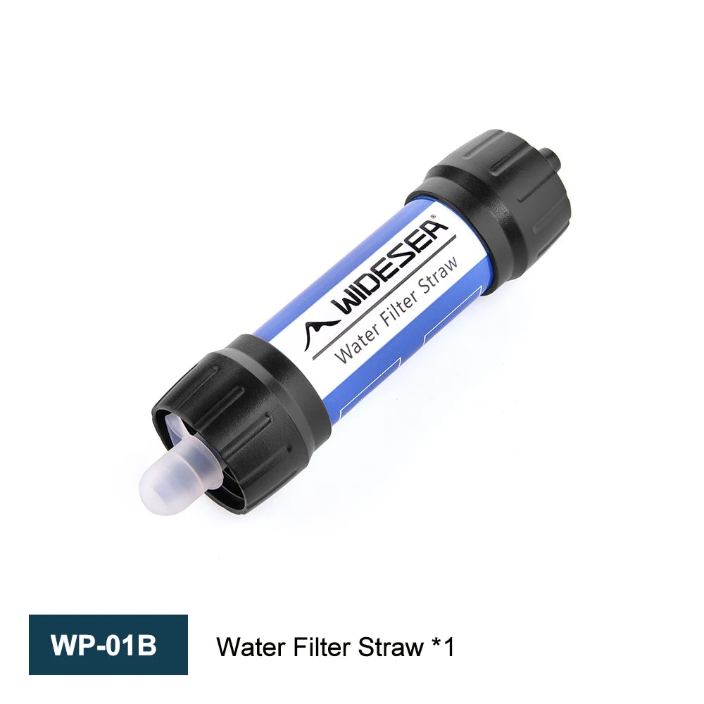 Camping Outdoor Water Purifier Straw with 0.01 Micron Filtration