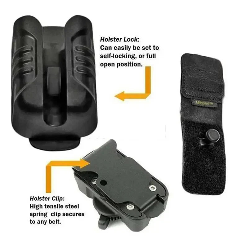 Waist Tool Holster with Belt Hook for Drill and Hand Tools