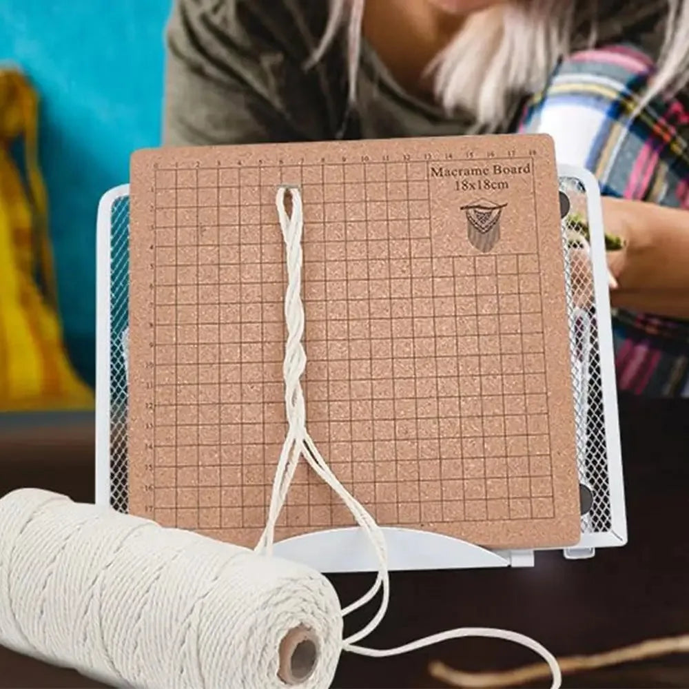 tablă de macrame cu suport reglabil și clipsuri