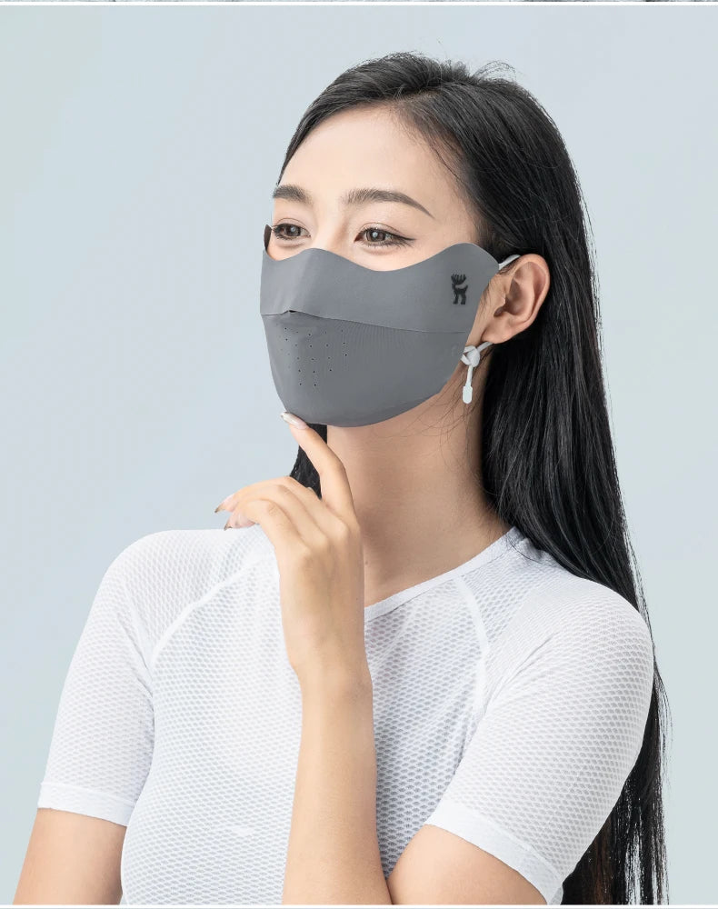 Ice Silk UV Protection Face Mask for Summer Outdoor Sport