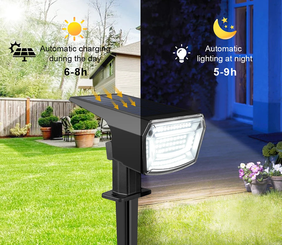 Solar Garden Spotlight with Three Brightness Modes