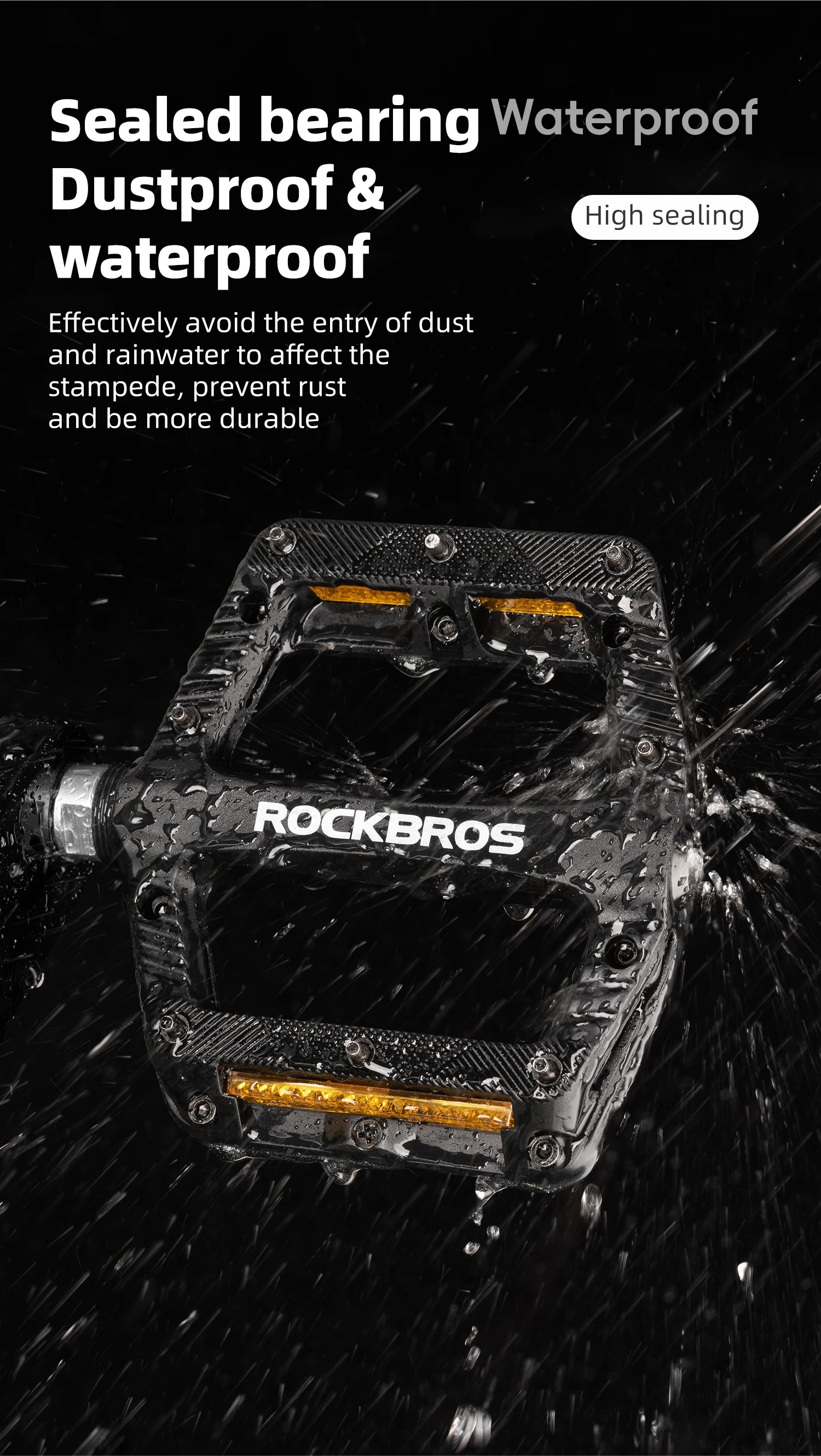 Lightweight Non-Slip Bike Pedals with Sealed Bearings for All Bikes