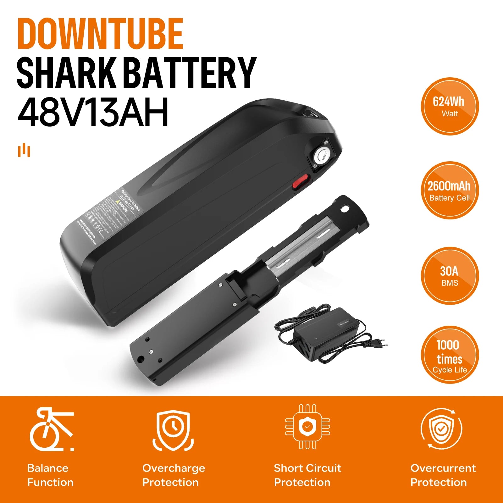 Electric Bicycle Battery Hailong 21700/18650 Pack for Powerful Ebikes