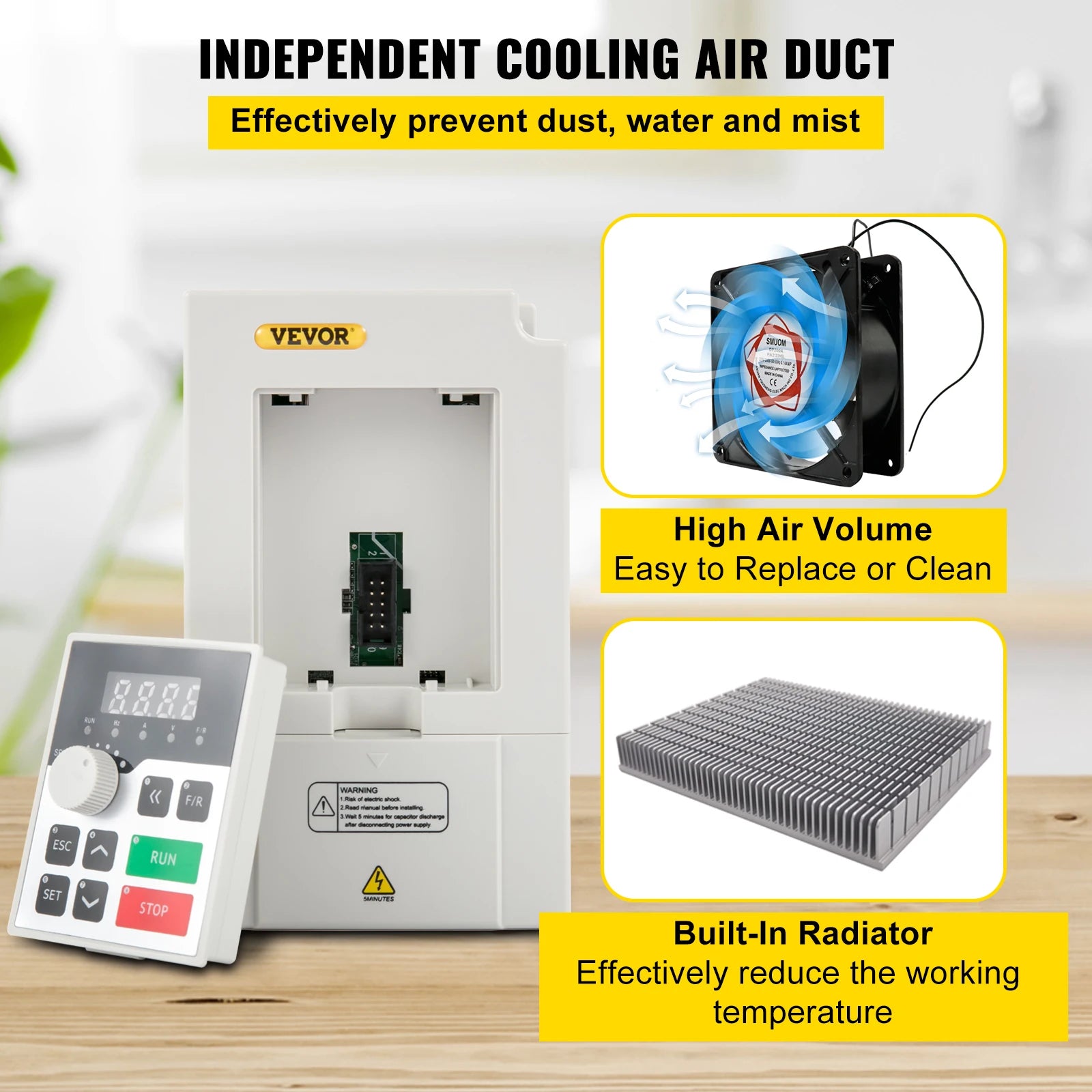 Variable Frequency Drive 2.2–7.5KW VFD Inverter CNC Motor Controller 110V/220V