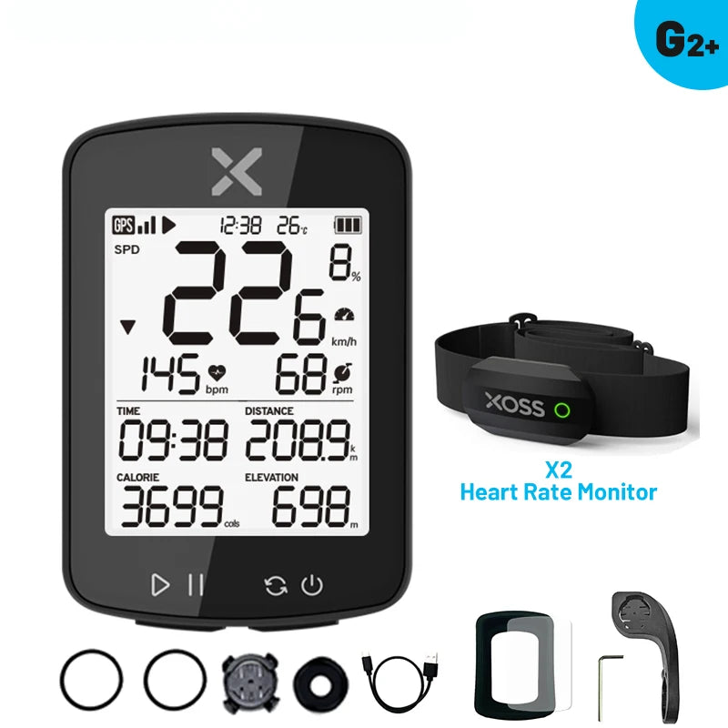 XOSS New G2 GPS G2+ Cycling Computer G Plus Wireless Speedometer Bluetooth Tracker Waterproof Road Bike MTB Bicycle Odometer 