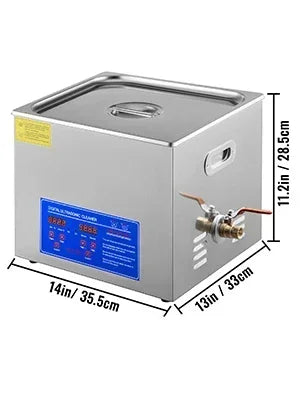 Macchina per Pulizia a Ultrasuoni 1,3L–30L Serbatoio in Acciaio Inossidabile 40kHz