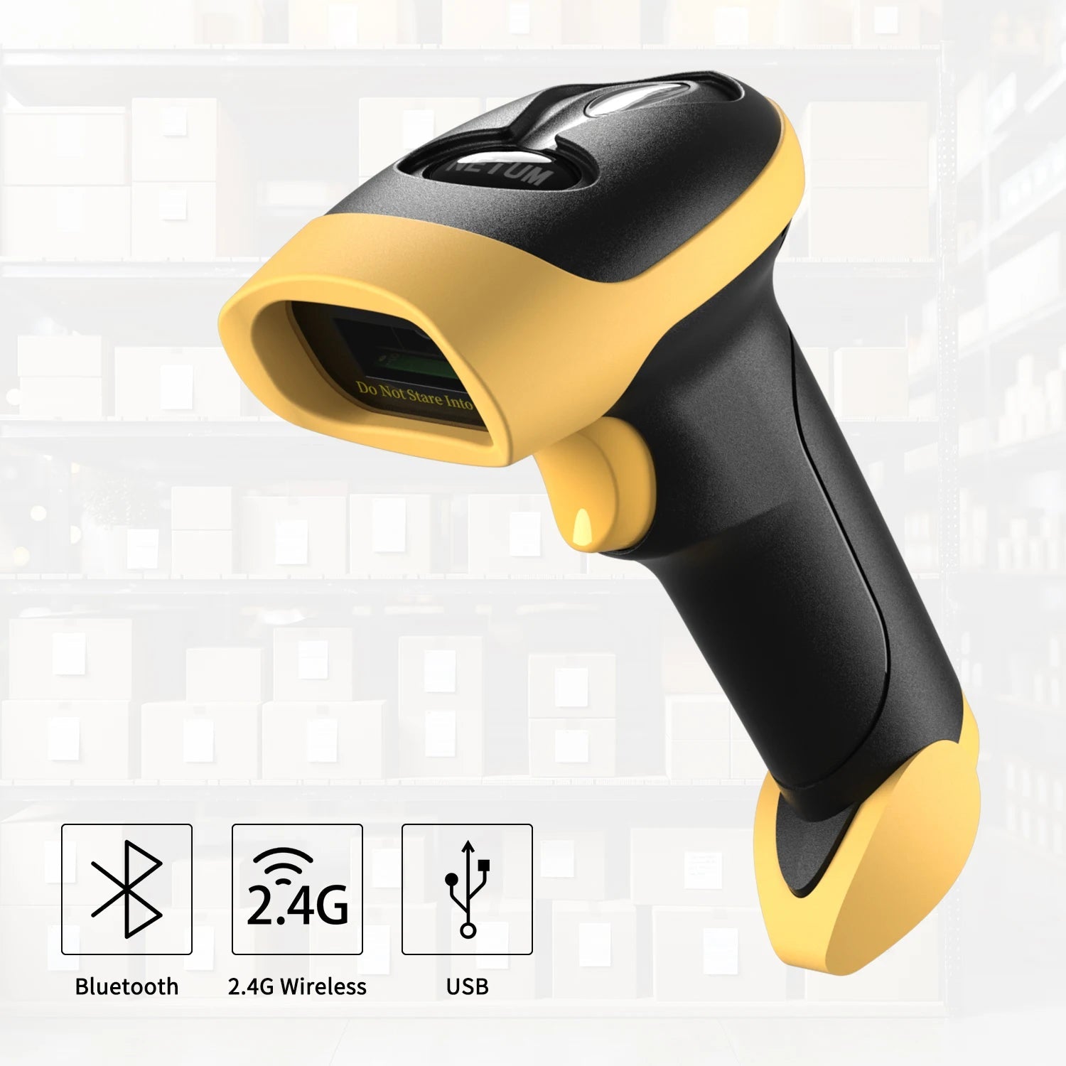 NETUM L8BL Blueooth Wireless 2D Barcode Scanner and L5 Wired QR Barcode Reader PDF417 Automatic Sensing for Pos Scanning 