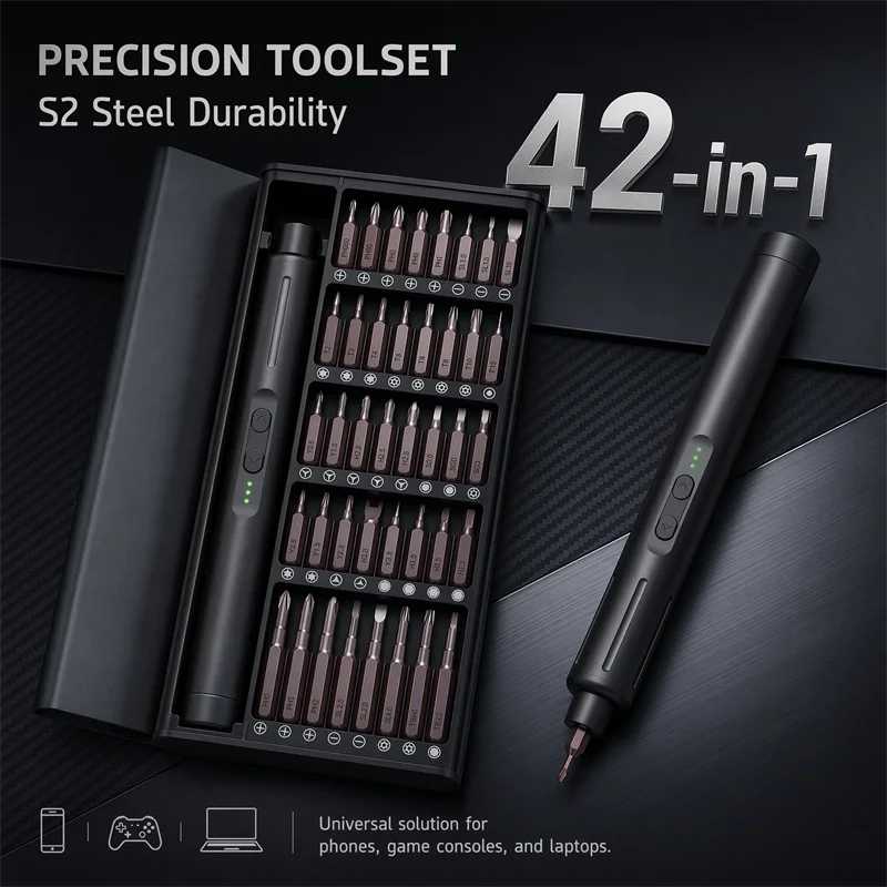 42-in-1 Rechargeable Precision Screwdriver Kit